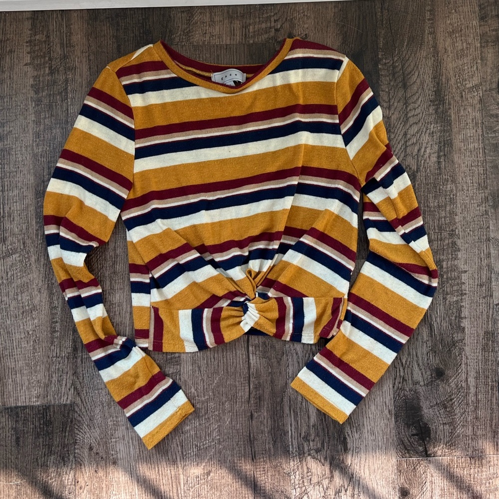 Striped crop top